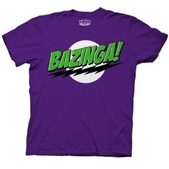 Big Bang Theory Bazinga Men's T-Shirt (Joker Colors), Medium