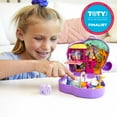 thumbnail image 3 of Polly Pocket Elephant Adventure Compact Playset with 2 Micro Dolls & Accessories, Travel Toys, 3 of 8