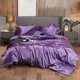 thumbnail image 1 of Juego de cama de satén - Morado, 1 of 5
