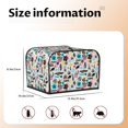 thumbnail image 5 of Lsque Dinosaur Print 4 Slice Toaster Cover , Kitchen Appliance Dustproof Protector , Toaster Protector Dustproof Kitchen Appliance Cover, 5 of 7