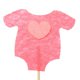 thumbnail image 5 of 10 Pcs Decoración para Pasteles Cake Selecciones Forma de Ropa para Cumpleaños de Bebé Niños Rosa oscuro BLESIY los niños cupcake selecciones primeros, 5 of 8