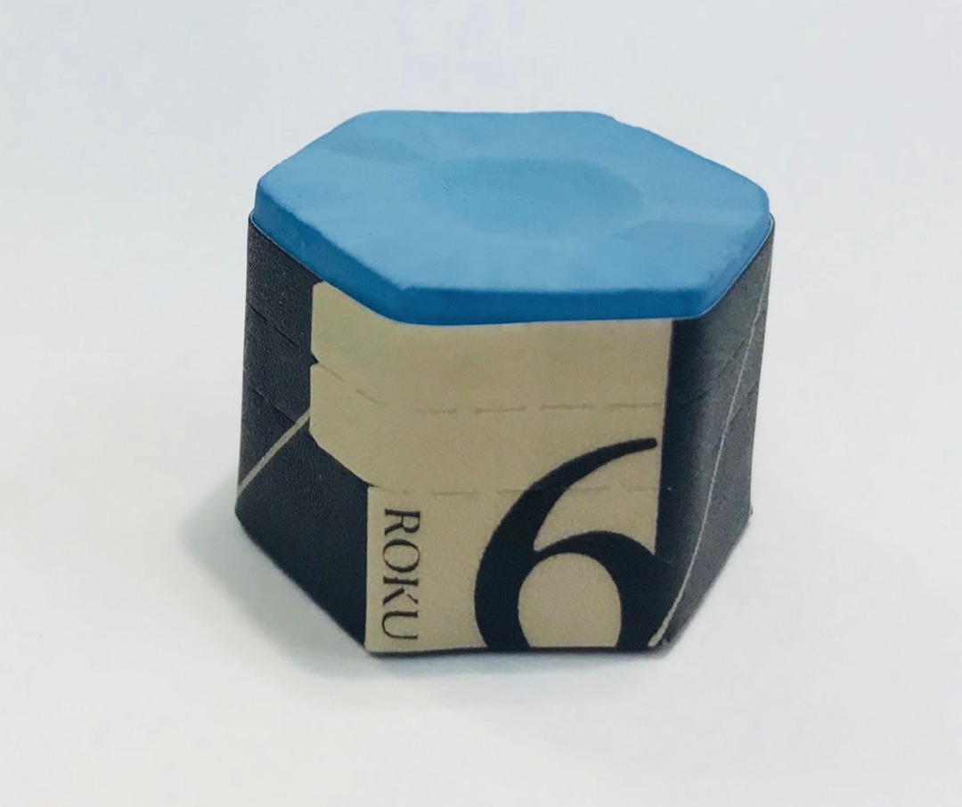 Kamui Roku Chalk - Blue Single Six Sided Less Mess than 1.21/.98 Less  Miscues 
