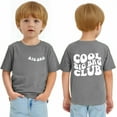 thumbnail image 6 of Big Brother T Shirt Toddler,Chenille Patch Letter Toddler Baby Boy Brother Shirt Big Bro Club Announcement Summer Short Sleeve Gift Tees Gray 3-4Y, 6 of 6