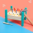 thumbnail image 3 of Banco de martillos de madera tradicional para niños pequeños, juego divertido, Learn Hitten Children Kid Baby Feliz Sencillez, 3 of 5