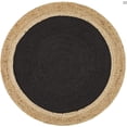 thumbnail image 3 of Aizza Trends Handmade Hand Crafted Eco -Frendly Jute Floor Area Rug-Floor Carpet Rug-Floor Runner Rug-Center Table Carpet Rug-Bed Side Runner Rug-Make in India-7 x 7 Feet Round ( 210 cm x 210 cm ), 3 of 5