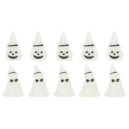 10pcs Halloween Ghost Decors