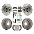 thumbnail image 1 of Transit Auto Front Rear Disc Brake Rotors Hub Assembly Semi-Metallic Pads and Drum Kit (7Pc) for Car 1988-1991 C1500 Chevrolet GMC K8F-102182, 1 of 11