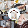 thumbnail image 3 of Easter Bunny 1 Pack Kitchen Towel, Water Absorbent Dish Towel, Colorful Easter Eggs Eucalyptus Grey Wooden Decorative Hand Towels - Quick Drying Cloth for Cooking Baking, 18x28 Inch, 3 of 8