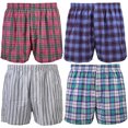 thumbnail image 2 of Falari 4-Pack Men's Boxer Underwear 100% Cotton Assorted-44 XX-Large, 2 of 6