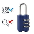 thumbnail image 3 of 3 Digit Combination Password Lock Zinc Alloy Luggage Padlock Coded Lock Anti Theft for Travel Security, 3 of 7