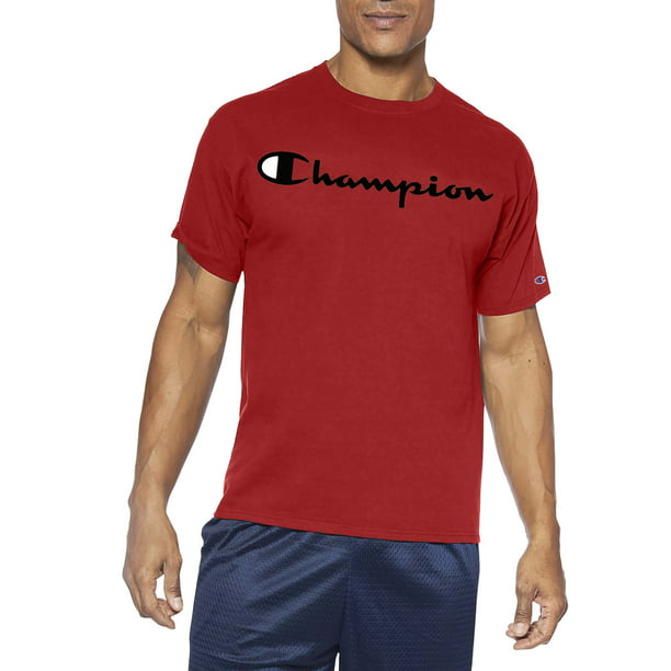 Champion - Champion Men's Big & Tall Classic Script Logo Graphic Tee ...