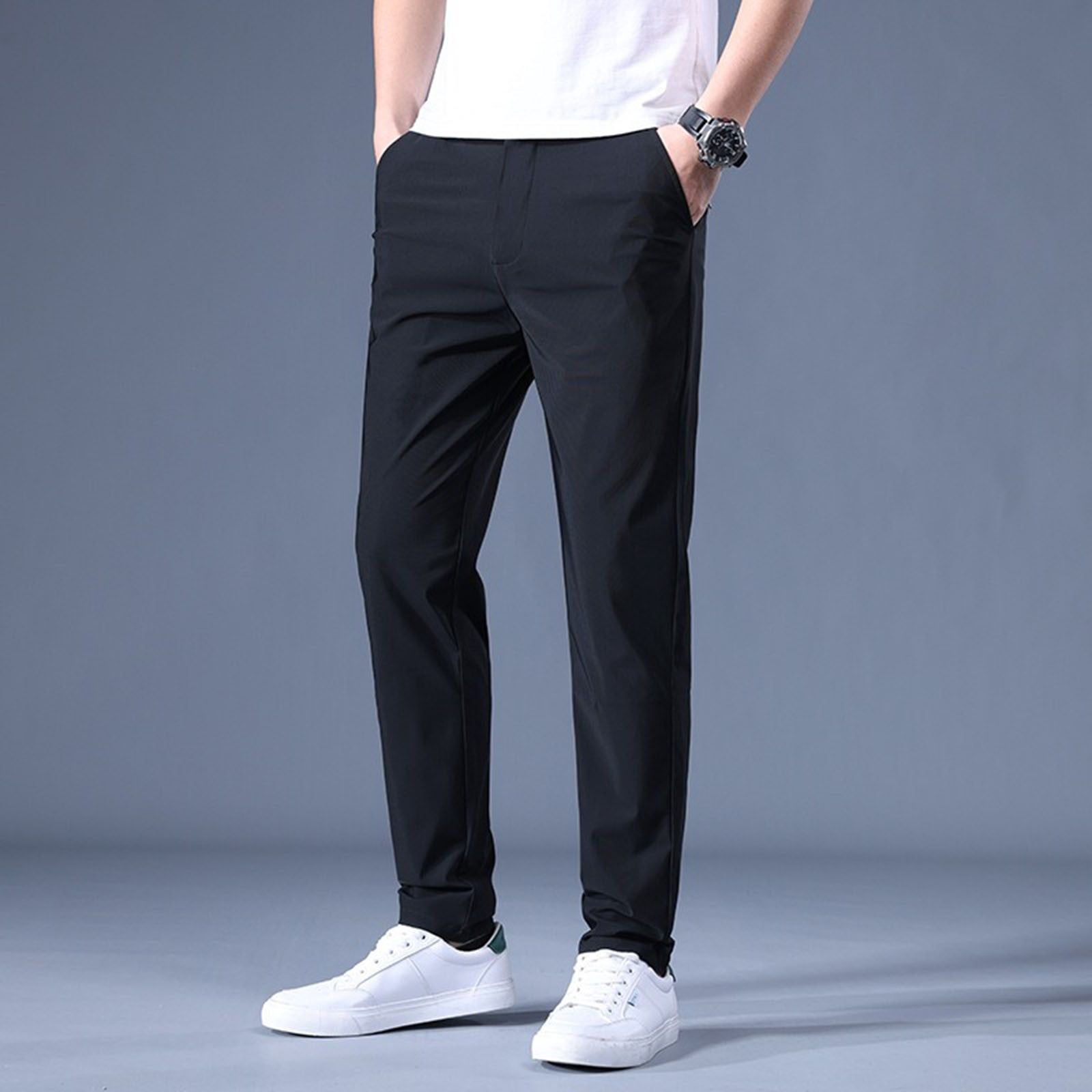 Caracomfy Mens Pants, GlideActive - Men's Active Khaki Pants with Expandable Waistband, Stridecomfy Stretch Pant, Elitejoe Mens Pants,Size XXL