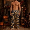thumbnail image 7 of Gaexia Halloween Pajamas Men Pajama Pants Family Pjs Pumpkin Bat Plus Size Matching For Couples Adult Unisex, 7 of 7