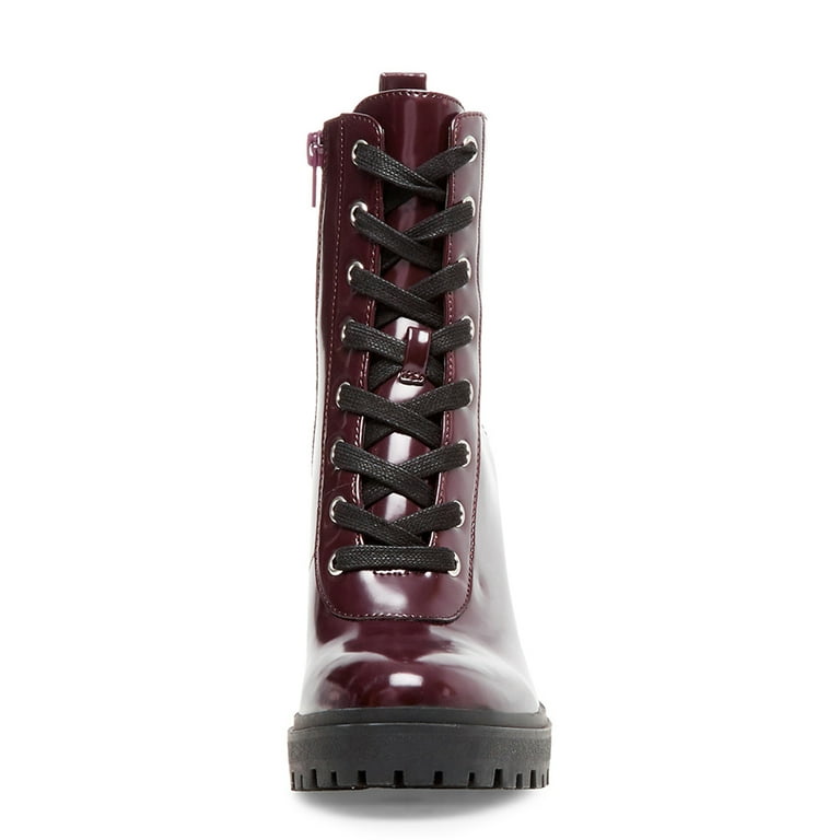 Steve madden latch burgundy patent on sale