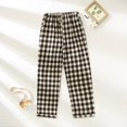 thumbnail image 4 of Women Autumn Spring Plaid Printed Pants Full Length Long Trousers Sports Pants, 4 of 4