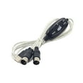 thumbnail image 1 of 2m MIDI Cable to USB IN-OUT Converter PC to Keyboard Music Adapter Cord, 1 of 9