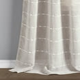 thumbnail image 4 of Lush Decor Farmhouse Textured Sheer Back Tab Window Curtain Panels, Blue Textured, 38" x 84", 2 Panels, 4 of 11