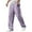 Purple, variant on Men's Casual Trousers Comfortable Stretch Slim Fit Lightweight Breathable Outdoor Walking Travel Work Pants With Multiple Pockets Khaki S