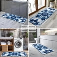 thumbnail image 2 of Blue White Tie Dye Mandala Pattern Kitchen Rug Mat,Kitchen Runner Rugs Non Skid Washable,Decorative Kitchen Floor Mats for Kitchen,Sink,Laundry,17"X47", 2 of 5