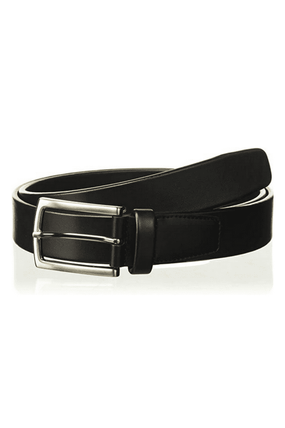 Mens Leather Belt, Black, 30/32