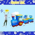 thumbnail image 3 of 10FT Length Hanukkah Inflatable Train Menorah Outdoor Decoration, Blow Up Hanukkah Decorations Built-in 8 Led Lights for Home Garden Lawn Yard Indoor and Outdoor Decor, 3 of 12
