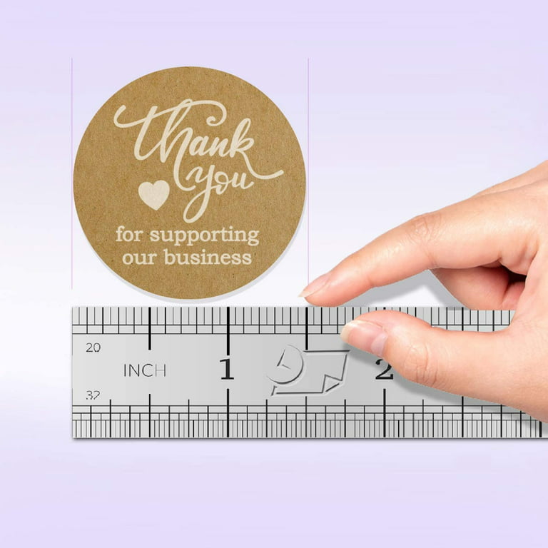 Thank You Stickers Printable Kraft Stickers Business Branding Handmade With  Love Circle (Instant Download) 