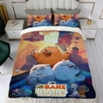 thumbnail image 4 of Nosotros los Osos Conjunto de sábanas temático, trío de piezas, cómodo y amigable con la piel, diseño único, regalo de decoración para el hogar para familiares, amigos y fans,140cm *210cm, 4 of 6