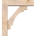 thumbnail image 3 of Ekena Millwork 7 1/2"W x 32"D x 36"H Merced Block Smooth Bracket w/ Offset Brace, Douglas Fir, 3 of 25