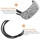 thumbnail image 3 of 2Pcs Rhinestone Hair Cuff Ponytail Holder Punk Style Elastic Hair Band Tie, 3 of 4