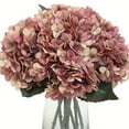 thumbnail image 6 of 1 Pack Cream Artificial Hydrangea Flowers with Stems 13" Silk Faux Hydrangea Bouquets for Wedding Party Home Table Centerpieces, Pink, Indoor/Outdoor Decor, 6 of 9