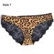 thumbnail image 3 of Bragas de encaje de algodón sin costuras para mujer, lencería Sexy de leopardo transpirable, ropa interior de moda de seda de hielo, 3 of 5