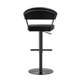 thumbnail image 6 of Home Square 32" Steel and Vegan Leather Barstool in Black - Set of 3, 6 of 10
