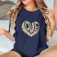 thumbnail image 4 of Camisetas de Manga Corta para Mujeres, Camiseta de Cuello Redondo Impresa de Moda, Primavera Y Verano Casual, 4 of 8
