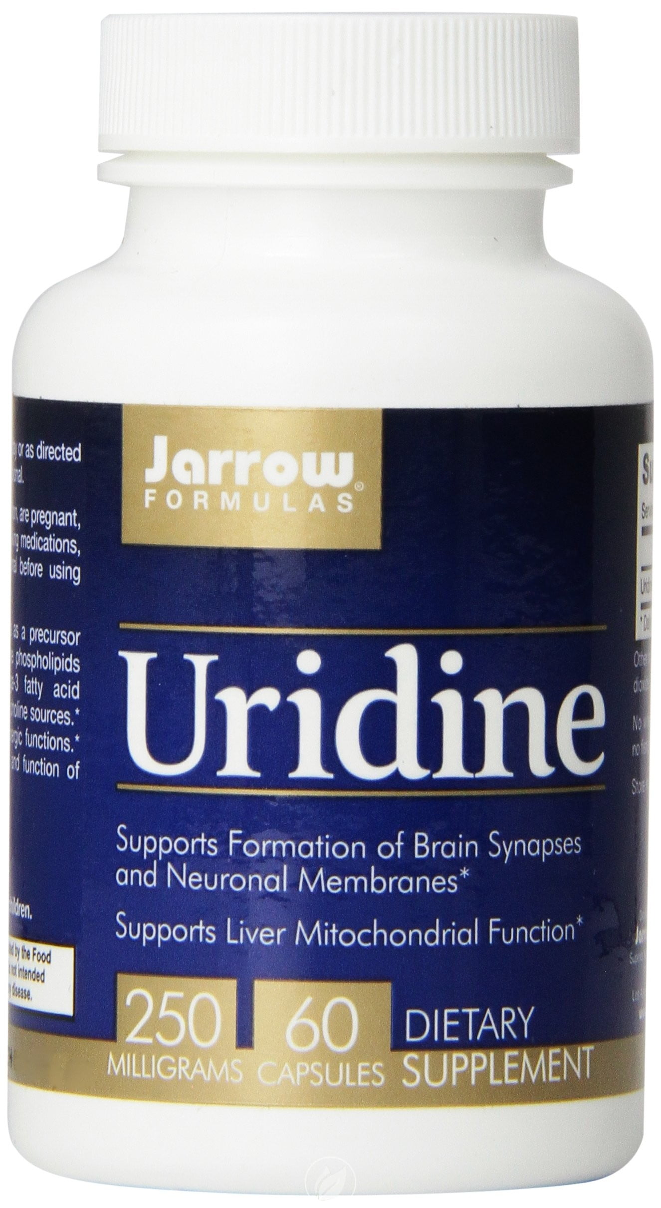 Jarrow Formulas Uridine, Supports Brain, Memory, Liver Health, 250 Mg