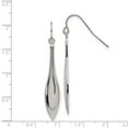 thumbnail image 4 of FB Jewels Stainless Steel Polished Dangle Shepherds Hook Earrings, 4 of 4