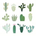 thumbnail image 2 of Collection Cactus Wall Decal Sticker Set Wallmonkeys Peel and Stick Graphic (48 in H x 48 in W) WM502474, 2 of 4