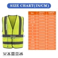 thumbnail image 2 of Chaleco Reflectante para Trabajador de Construcción AYKRM Amarillo XS-8XL, 2 of 6