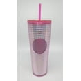 thumbnail image 3 of Starbucks 2023 Pink Diachronic Bubblegum Venti 24 Oz Tumbler With Straw, 3 of 3