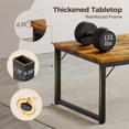 thumbnail image 4 of unbranded 40 Inch Computer Desk, 1" Thick Modern Simple Study Writing Table, Heavy Duty Industrial Office Desk for Home Bedroom Workstation, Brown, 4 of 18
