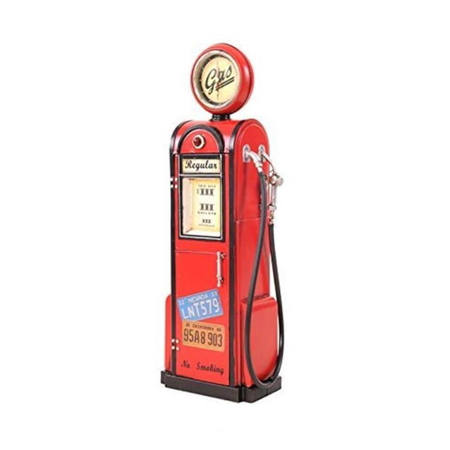 Antique Gas Pump Replica with Functional Clock- 1:4 Scale