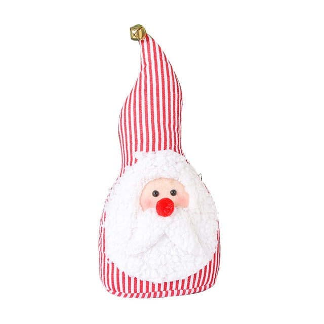 Injueey Muñeco de tela, adorno de Navidad, juguete para niños, mano de obra fina, ahorro de espacio, accesorio DIY, adorno, regalos dulces, suministros Kits de decoración para fiestas Rosado Injueey HA070783-01