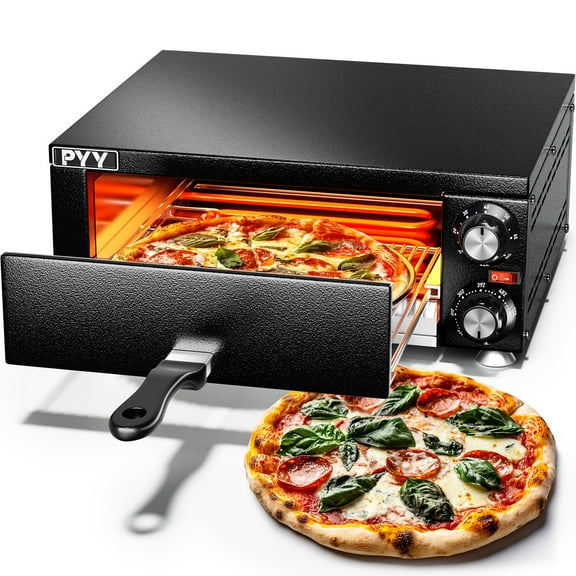 Ataucjin Electric Pizza Oven,Indoor Countertop Pizza Oven Commercial Pizza Maker Machine for Home with Timer Stainless Steel Pizza Cooker