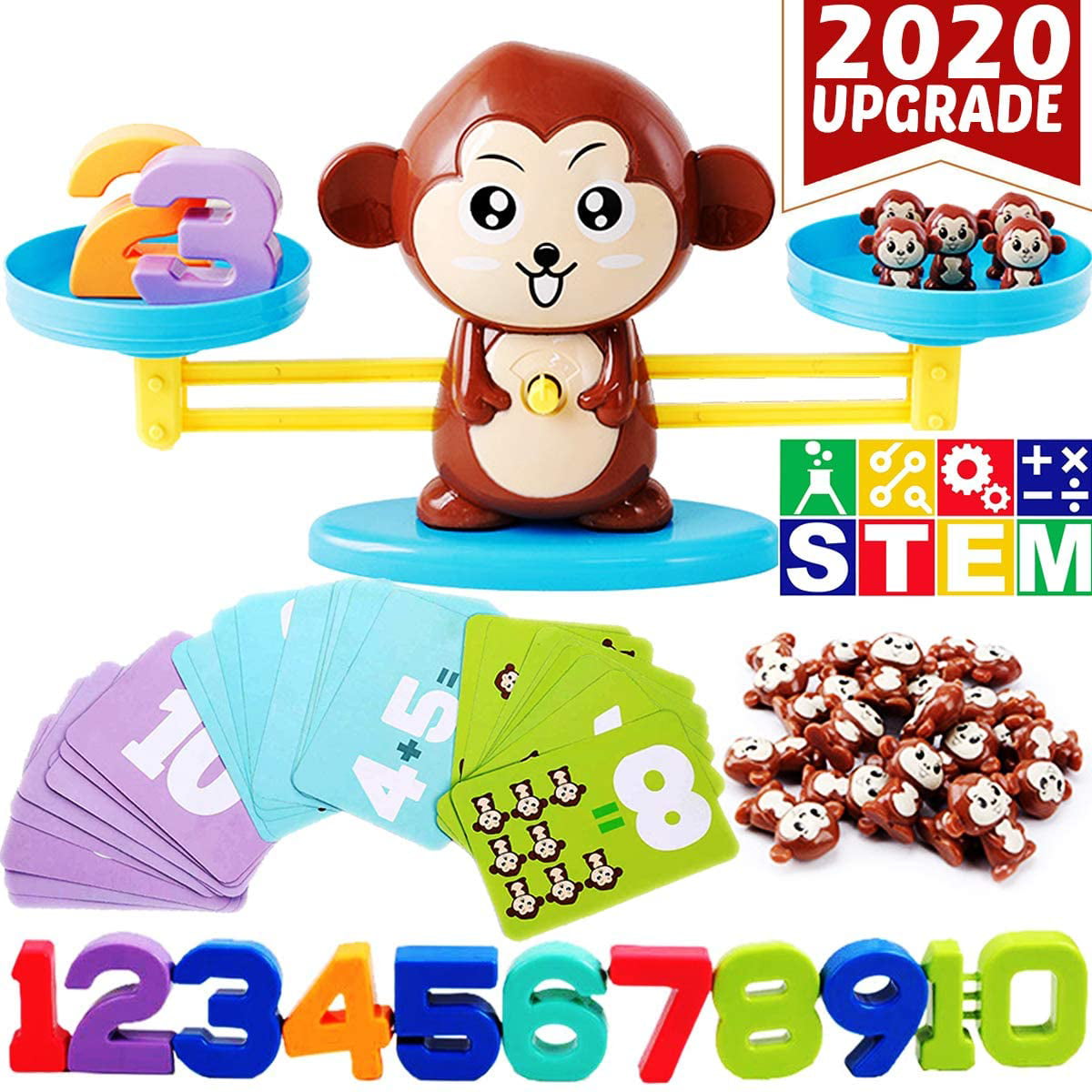 Monkey Balance Educational Math Game for KidsLearning Math Toy 65 Piece STEM 