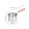 thumbnail image 2 of Stainless Steel Deep Fry Basket Round Wire Mesh French Chip Frying Baskets Net Serving Food Presentation Tableware, 2 of 5