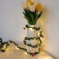 thumbnail image 2 of 6.56/16.4/32.8 FT Artificial Ivy Sunflower Rose Garlands with 20/50/100 LED String Light Fake Vines for Bedroom Decor Greenery Faux Hanging Plants Decor for Home Kitchen Garden Office Wedding Wall, 2 of 2