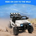 thumbnail image 7 of Juiluna Kids Ride On Truck Car 12V, Electric Vehicles with Remote Control, Led Lights, Spring Suspension, Music & Horn, 3 Speeds, 7 of 7