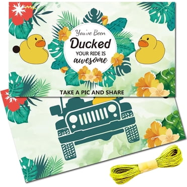 110 Pack Bulk Cruising Ducks Tag Kit with Rubber Ducks & Rubber Bands ...