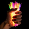 thumbnail image 3 of Multi-Color Glow Sticks Bulk Pack Neon Party Supplies with Connectors for DIY Bracelets Glasses Necklaces Light Up Rave Favors for Adults, 3 of 6