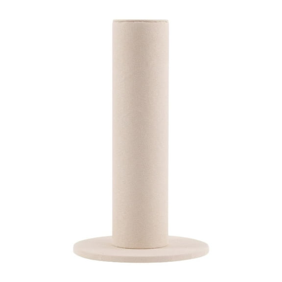 freneci Jewelry Display Holder Bangle Wood Base Crafting Fashionable Bracelet Holder Beige