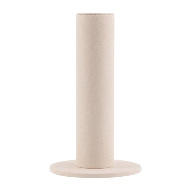 Expositor de joyas, organizador de diademas, elegante organizador de escritorio para el hogar y la artesanía. Beige